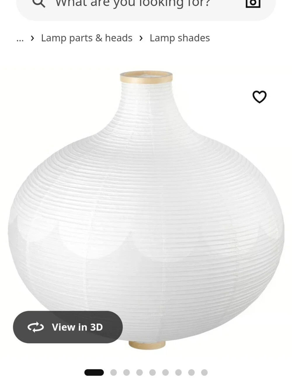 Ikea Large Paper Lantern Pendant Lamp -